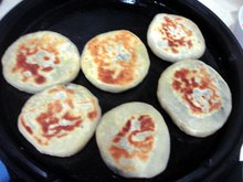 莴笋叶肉馅饼