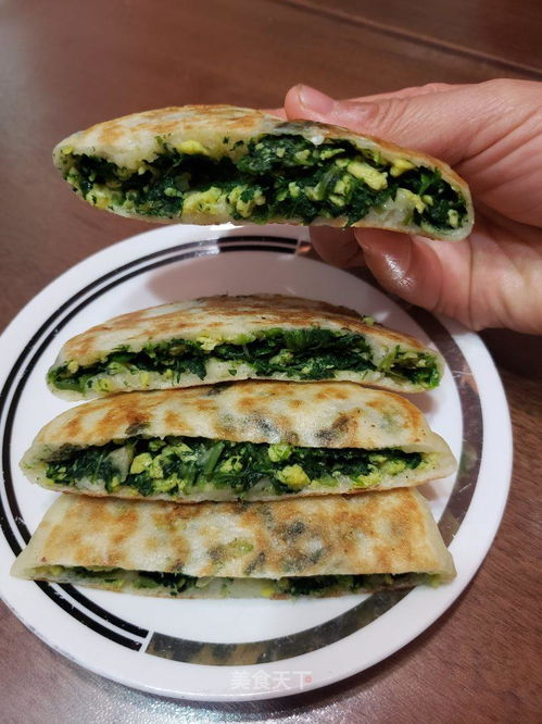 菠菜鸡蛋馅饼的家常做法